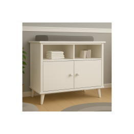 Asterias bebe Συρταριέρα Paris 96x48x90cm χρώμα off white